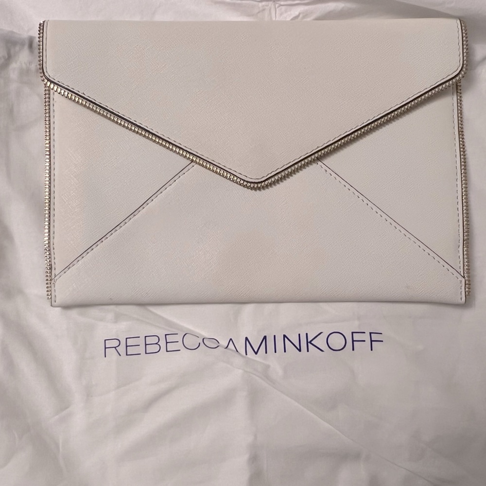 Rebecca Minkoff White Envelope Clutch